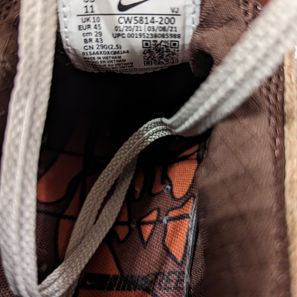 BRAND NEW Nike Free Run Trail DK Driftwood/Dark Russet Men's Size 11.0 - Picture 7 of 9